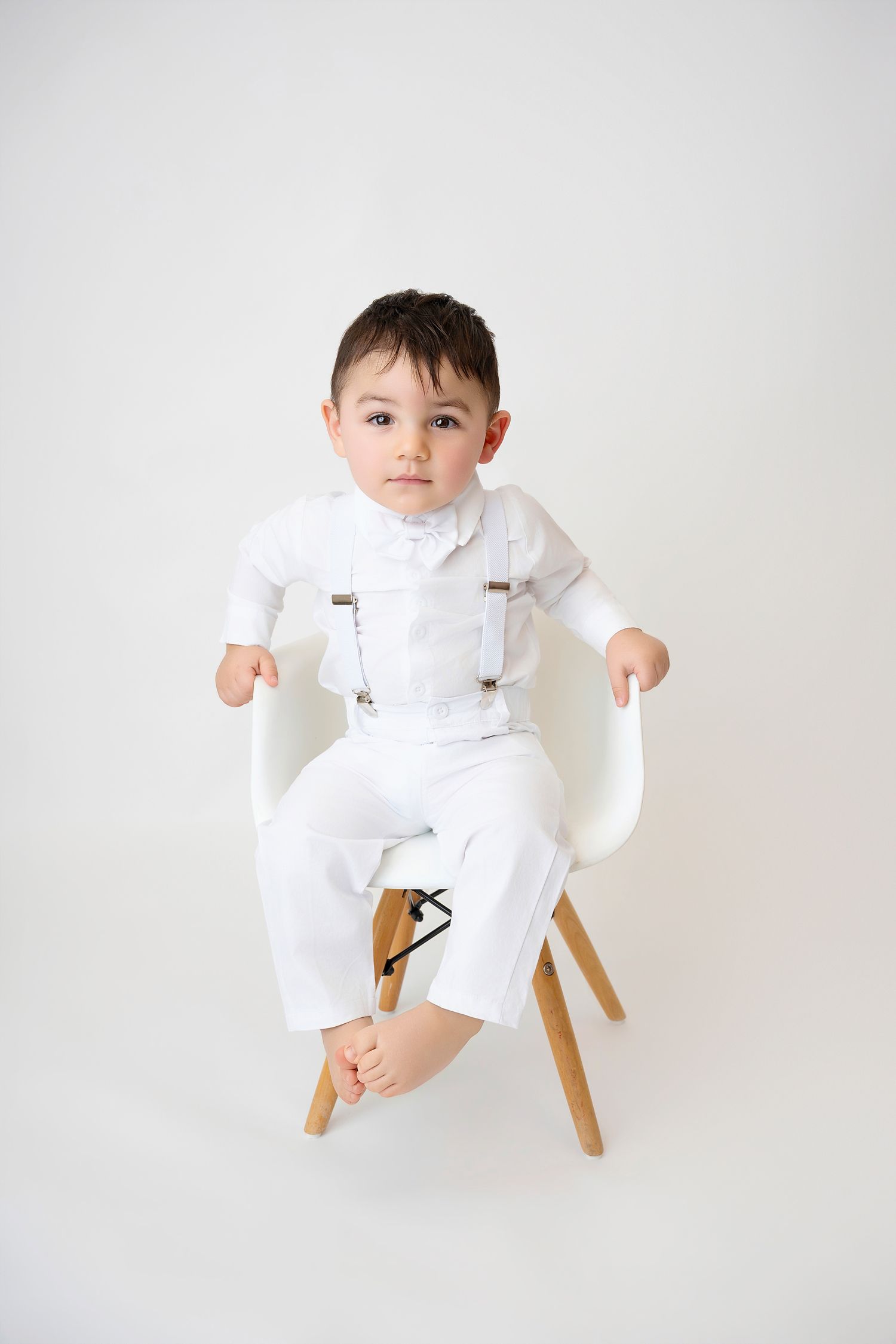 Baby portrait with a soft prop