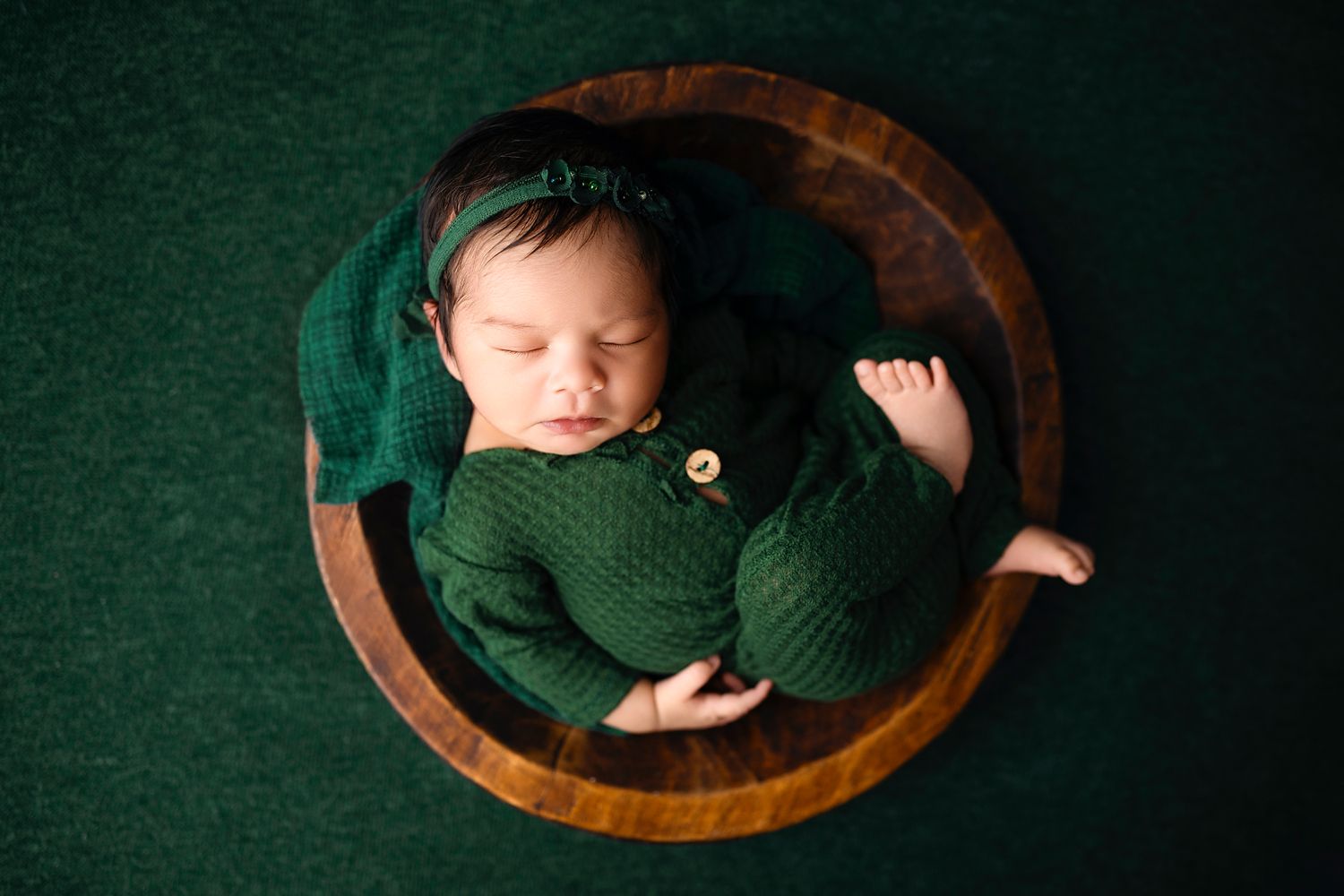 Newborn portrait photographed at Lilia Photography studio in Lewisville, Texas