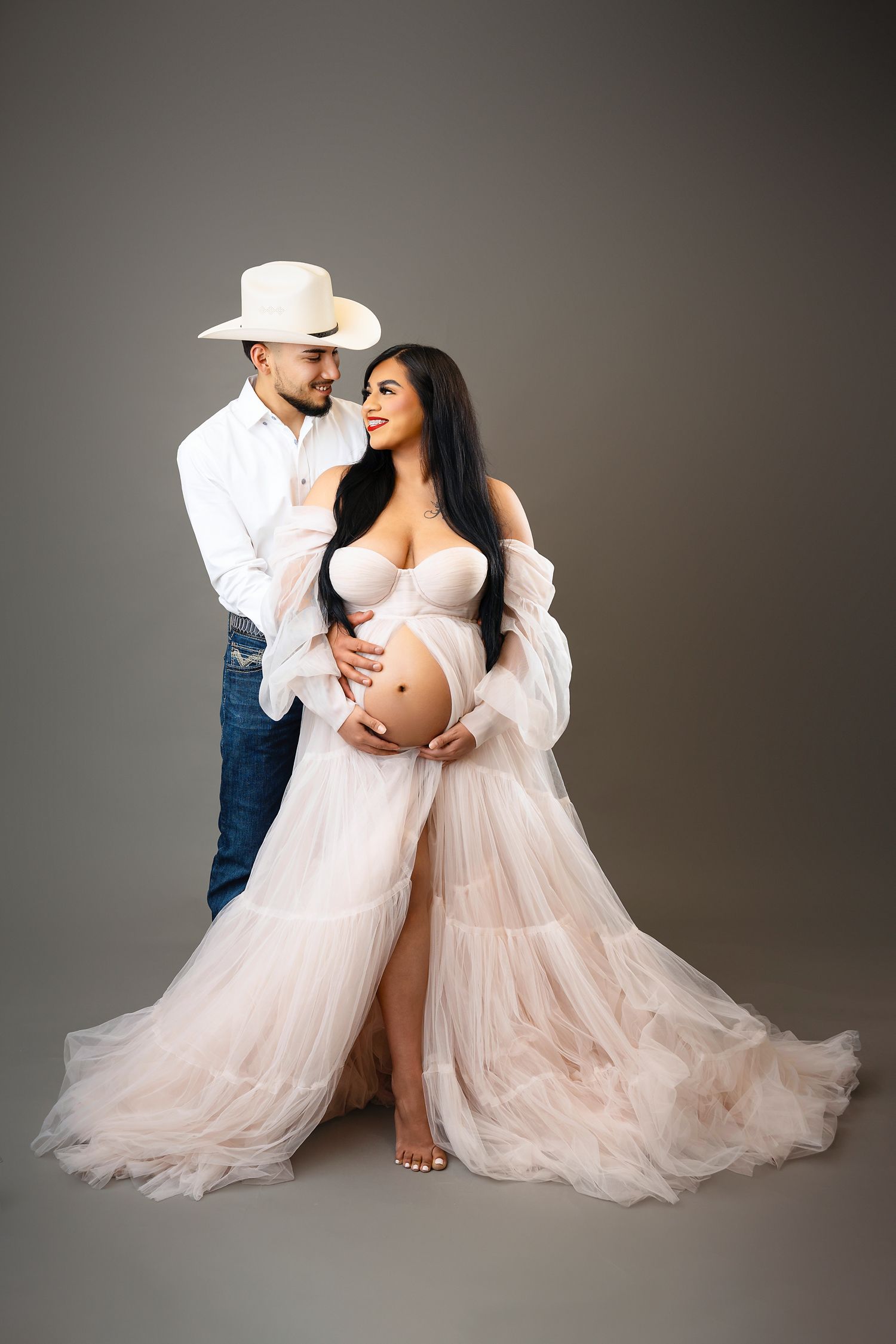 Expecting couple photographed together