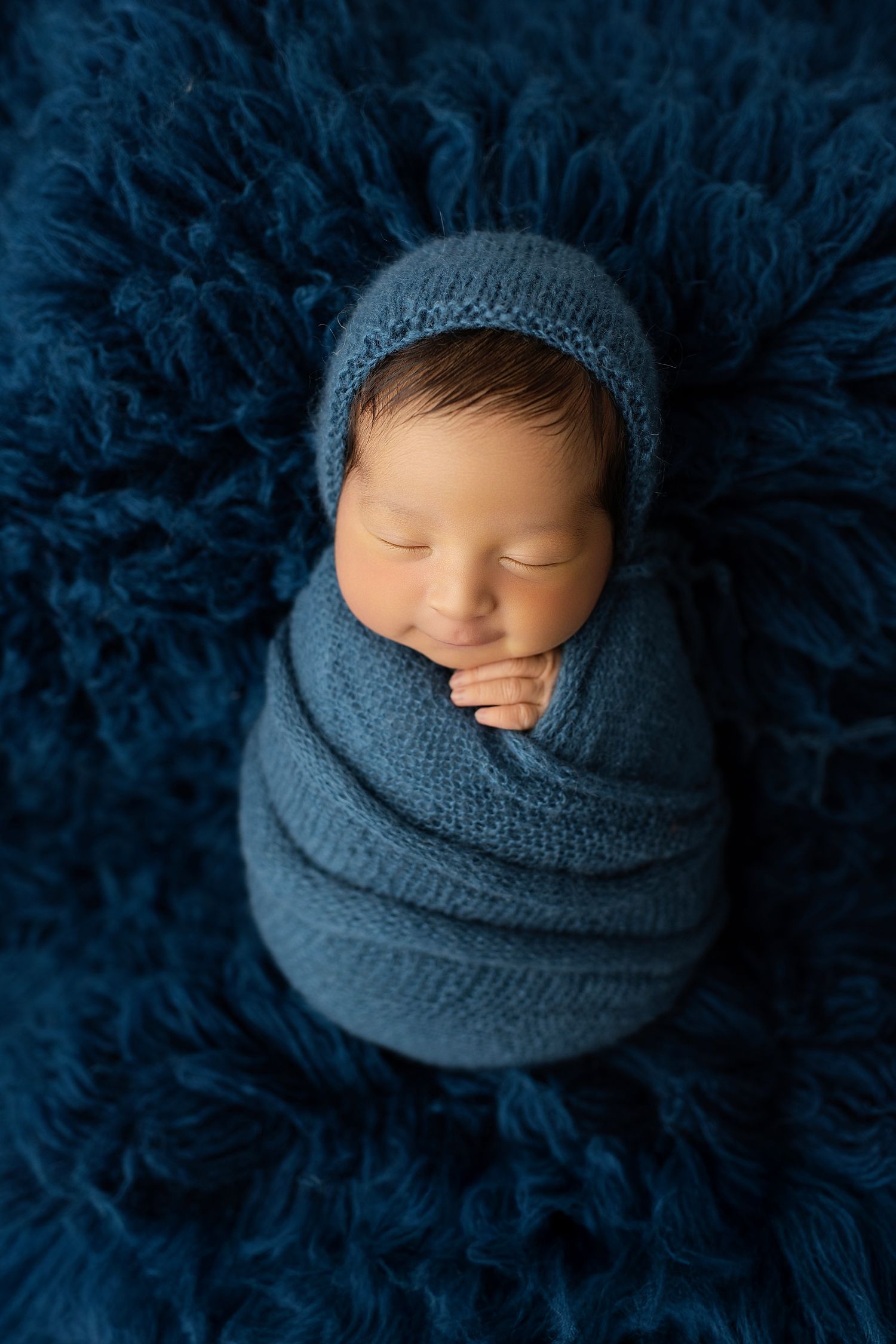 Close-up detail of a newborn baby