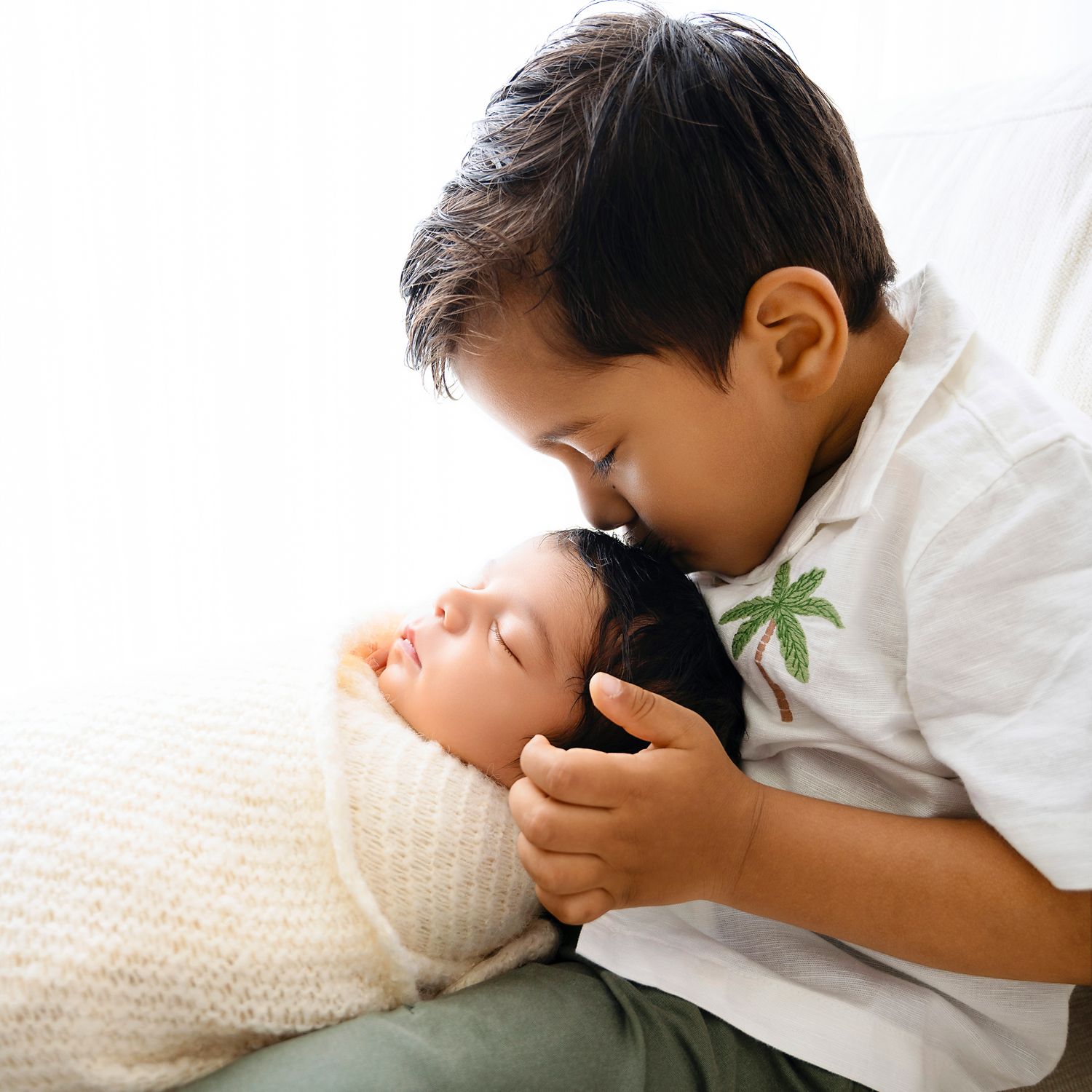 Newborn session portrait from the Lewisville studio